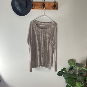 Anthropologie > Tan Knit Sweater Small